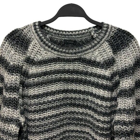 Halogen Womens Metallic Striped Sweater Size XL Rich Black - Picture 4 of 7